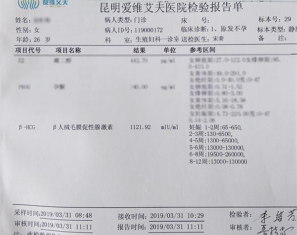 amh值0.5检查报告