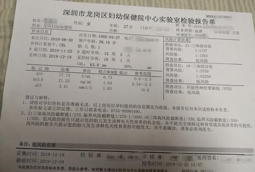 染色体缺失检查单